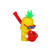 Cool Guy Pineapple Secret Stash Silicone Hand Pipe - 4"