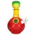 Vintage Crystal Decanter Ombre Glass Water Pipe - Cruet / 9.75" / 14mm F / Colors Vary