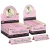 50ct Blazy Susan Pink Rolling Papers Display - 50pk