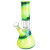 Lava Ombre Beaker Water Pipe - 8"/14mm F/Clrs Vry