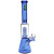 SeshGear Double Chamber Glass Beaker Water Pipe - 12" / 14mm F / Colors Vary