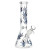 Turn On Your Hemp Lights Beaker Glass Water Pipe - 9.75" / 14mm F / Colors Vary