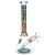 SeshGear Icon Blocks Pattern Beaker Glass Water Pipe - 10" / 14mm F / Colors Vary