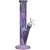 Marbled Straight Tube Glass Water Pipe - 10.75" / 14mm F / Colors Vary