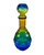 SeshGear Vintage Ombre Glass Water Pipe - 10.5" / 14mm F / Round Lotus