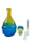 SeshGear Vintage Ombre Glass Water Pipe - 10.5" / 14mm F / Round Lotus