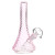 Sleek Art Deco Mini Glass Beaker Water Pipe - 5.5" / 10mm F / Colors Vary