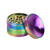 Pulsar Concave Rainbow Anodized Aluminum Grinder - 4pc - 2.5"