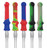 Silicone Vapor Straw w/ Quartz Tip - 7" / Colors Vary
