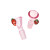Pulsar Fruit Series 10" Beaker, Pipe and Poker Glow Combo Strawberry Cough