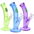 SeshGear Lean Back Bent Tube Colored Glass Water Pipe - 9" / 14mm F