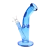 SeshGear Lean Back Bent Tube Colored Glass Water Pipe - 9" / 14mm F