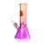 SeshGear Diamond Base Beaker Ombre Glass Water Pipe - 7.75" / 14mm F