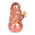 Space Man On The Moon Glass Water Pipe - 6.75" / 14mm F / Colors Vary