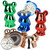 6ct Metallic Mouse Aluminum Grinder Display - 3pc / 1.75" / Assorted Colors
