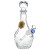SeshGear Vintage Decanter Style Glass Water Pipe - 10.75" / 14mm F / High Stripe / Colors Vary