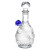 SeshGear Vintage Decanter Style Glass Water Pipe - 10.75"  / 14mm F / Round Lotus / Colors Vary