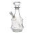 SeshGear Vintage Decanter Style Glass Water Pipe - 9.5" / 14mm F / Sun Flower / Colors Vary