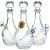 SeshGear Vintage Decanter Style Glass Water Pipe - 12.5" / 14mm F / Water Drop / Colors Vary