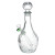 SeshGear Vintage Decanter Style Glass Water Pipe - 12.5" / 14mm F / Water Drop / Colors Vary