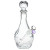SeshGear Vintage Decanter Style Glass Water Pipe - 12.5" / 14mm F / Water Drop / Colors Vary