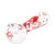 Pulsar Valentine's Hearts n Roses Glass Beaker Water Pipe & Hand Pipe Set - 10" / 14mm F