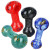 4ct Frit Fusion Glass Spoon Pipe Assortment Bundle - 3" / Assorted Colors