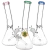 SeshGear Classic Bent Neck Beaker Glass Water Pipe  14mm F / Colors Vary