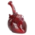 Pulsar Be Still My Heart Glass Water Pipe 6.5" - 14mm F
