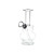 Itty Bitty Double Bubble Glass Water Pipe - 4.75" / Clear