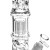 Translucent Twisty Jellyfish Perc Straight Glass Water Pipe - 13.75" / 14mm F / Clear