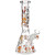 Cute Doggies Beaker Glass Water Pipe - 10" / 14mm F