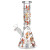 Cute Doggies Beaker Glass Water Pipe - 10" / 14mm F
