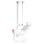 SeshGear Kitty Whiskers Beaker Glass Water Pipe - 9.75" / 14mm F
