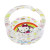 Rainbow Kitty Round Glass Ashtray - 3.3"