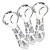 3ct Pulsar Cute Kitties Glass Spoon Pipe Bundle - 4.5"