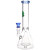 3ct SeshGear Beaker Glass Water Pipe Bundle - 10" / 14mm F / Assorted Colors