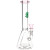 3ct SeshGear Beaker Glass Water Pipe Bundle - 10" / 14mm F / Assorted Colors
