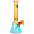 3ct Seshgear Straight Up Beaker Glass Water Pipe Bundle - 13.75" / 14mm F / Assorted Colors