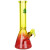 3ct Seshgear Straight Up Beaker Glass Water Pipe Bundle - 13.75" / 14mm F / Assorted Colors