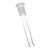 Pulsar Slant Neck Beaker Glass Water Pipe Zippered Case Travel Kit - 7" / Clear