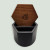 BRNT Malua - Concrete Storage Jar with Walnut Lid Black