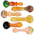 6ct All Worked Up Glass Spoon Pipes Bundle - 4.5"- 5" / Assorted Colors and Styles