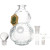 SeshGear Clear Vintage Gourd Glass Water Pipe - 8" / 14mm F / Clear