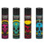 48ct Clipper Lighter Display - Black Magic Skulls