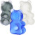 3ct SeshGear Gummy Bear Glass Hand Pipe Bundle - 3.5" / Assorted Colors