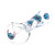 3ct Little Blue Creature Glass Spoon Pipe Bundle - 4.5"