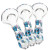 3ct Little Blue Creature Glass Spoon Pipe Bundle - 4.5"