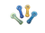 4ct Netted Spirals Hand Pipes Bundle - 3.75"