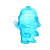 3ct Smoke Trooper Beaker Glass Water Pipe Bundle - 10" / 14mm F / Assorted Colors